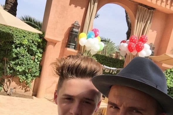 Desde que David inauguró su cuentra de Instagram comparte sus mejores momentos en familia.