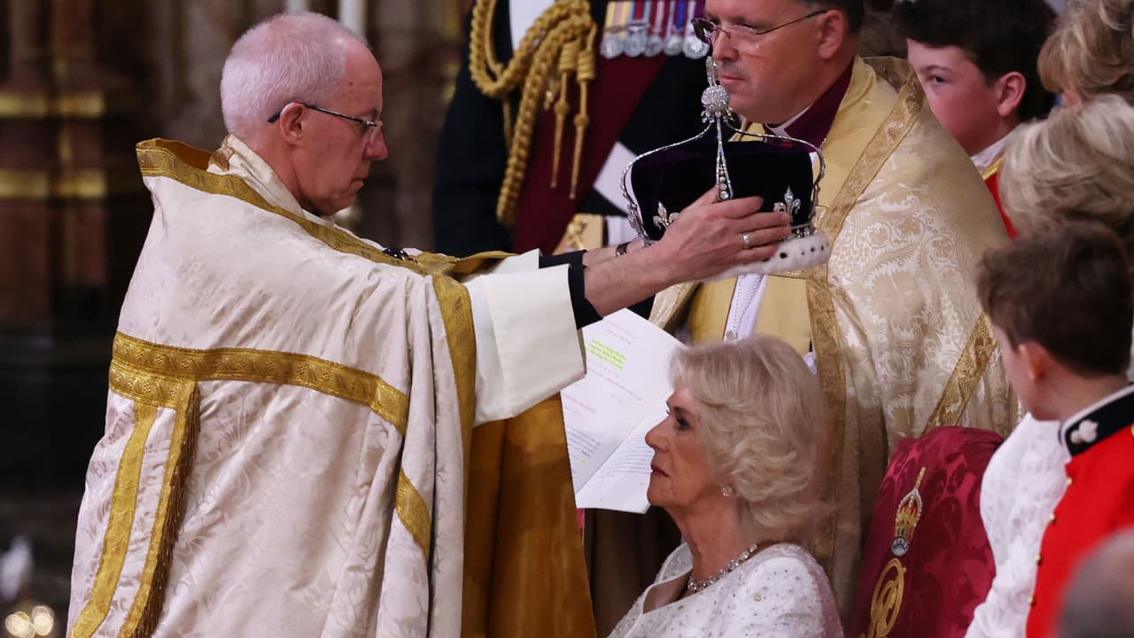 En video: El momento de la coronación de Camila como reina del Reino Unido