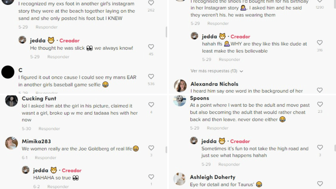 Comentarios sobre infidelidades