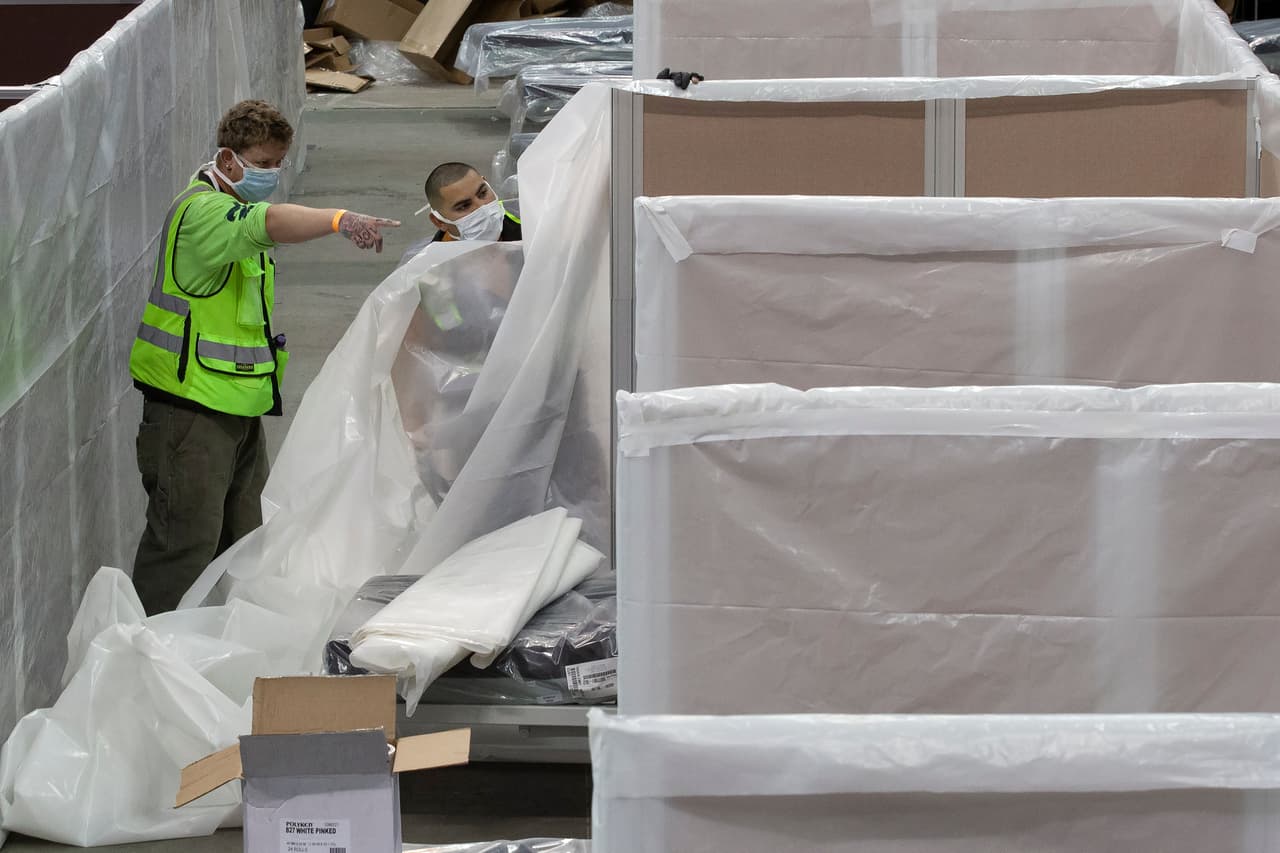 Los espacios para los pacientes fueron construidos de tal manera para que estos puedan estar aislados durante su cuarentena.