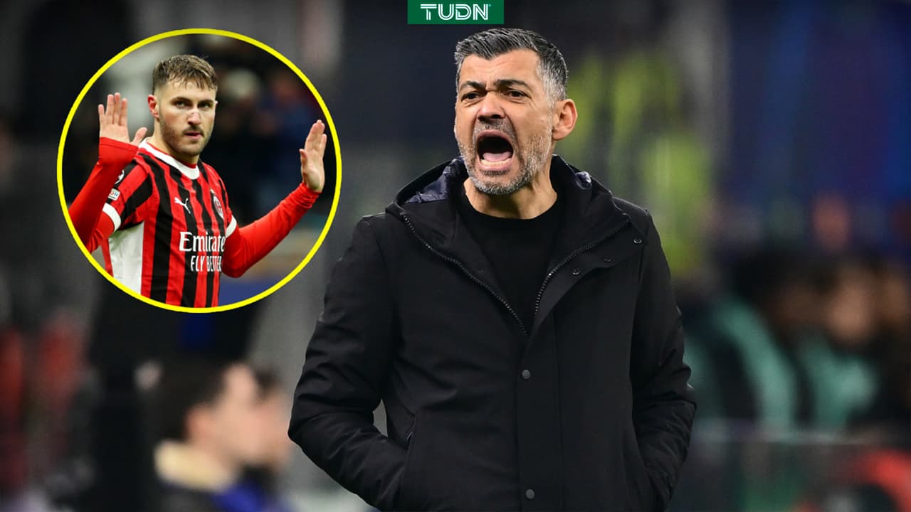 Técnico del Milan explica el cambio de Santiago Gimenez ante Feyenoord