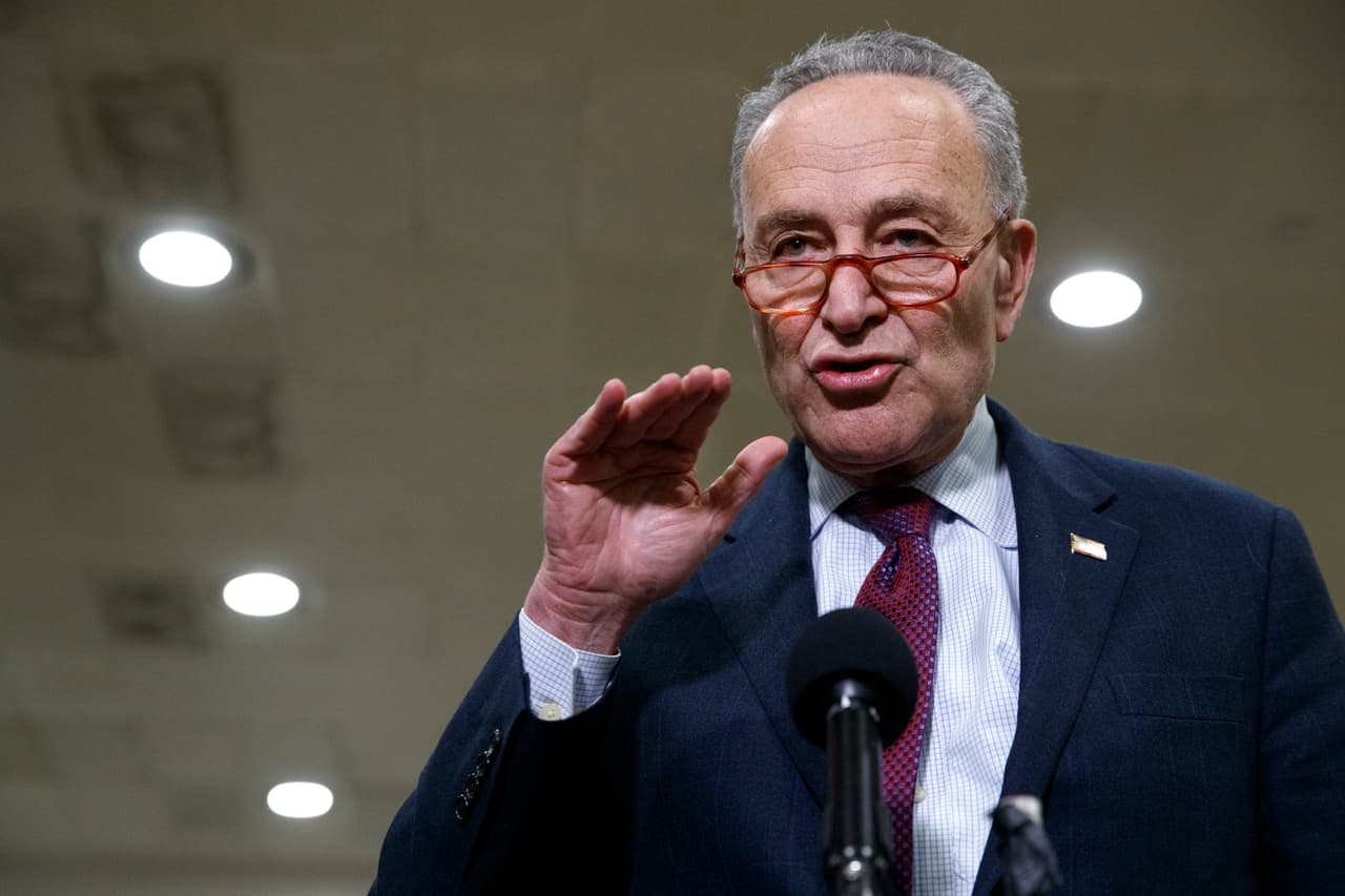 Chuck Shumer, líder de la minoría demócrata del Senado.