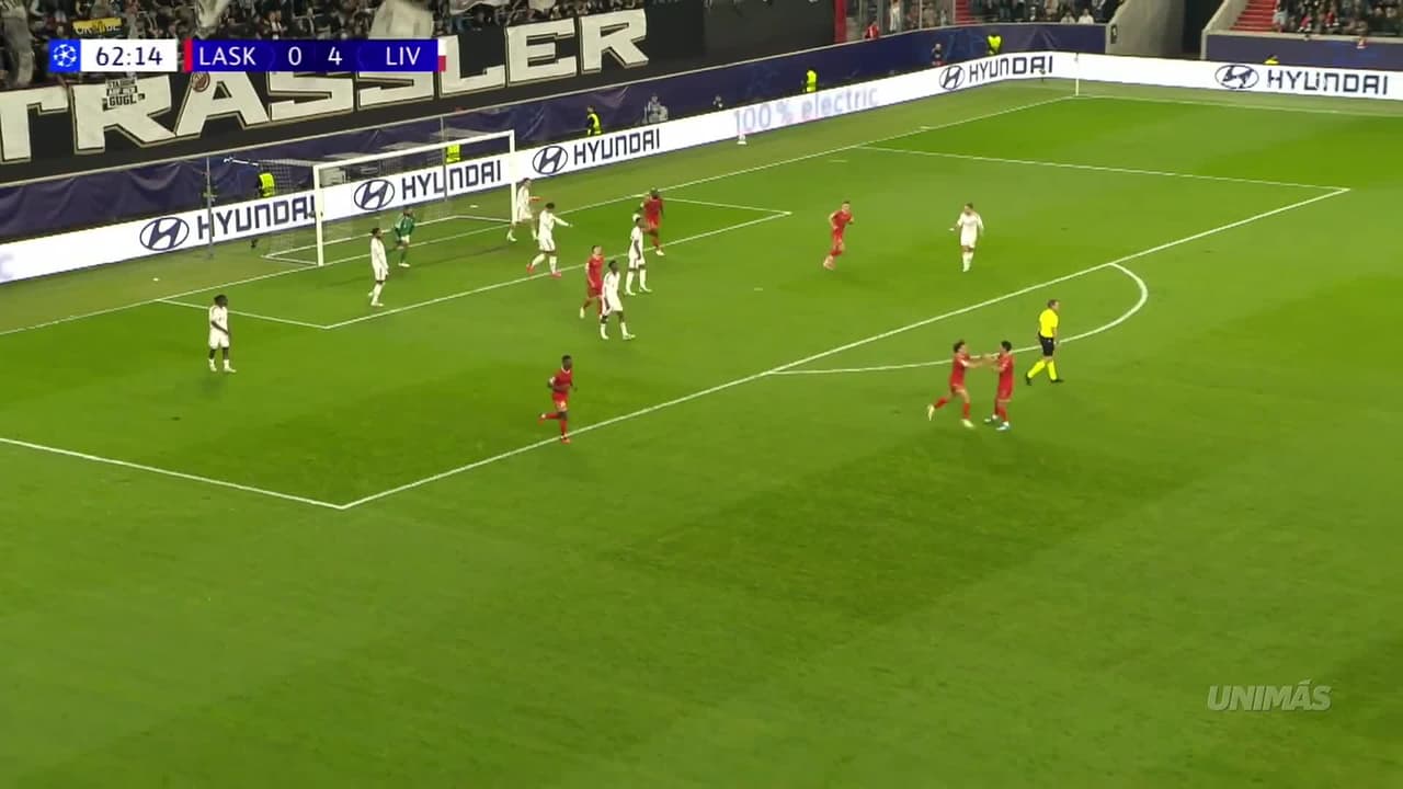 Gol de Robert Ljubicic: LASK 1-4 Liverpool, UEFA Champions League 2026-27