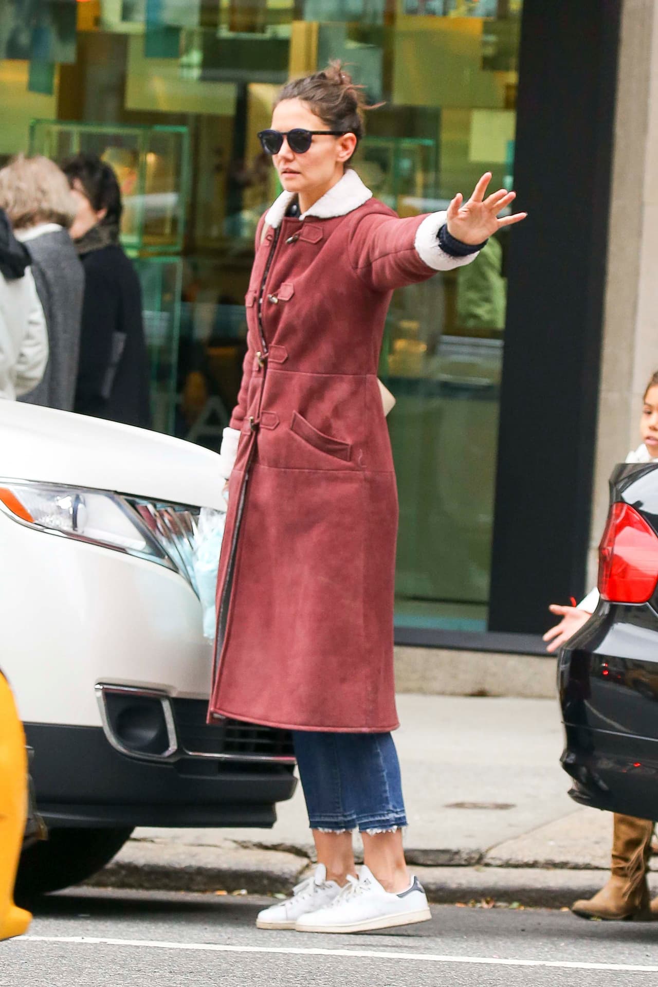 Y al final, tomaron un taxi de regreso a casa.