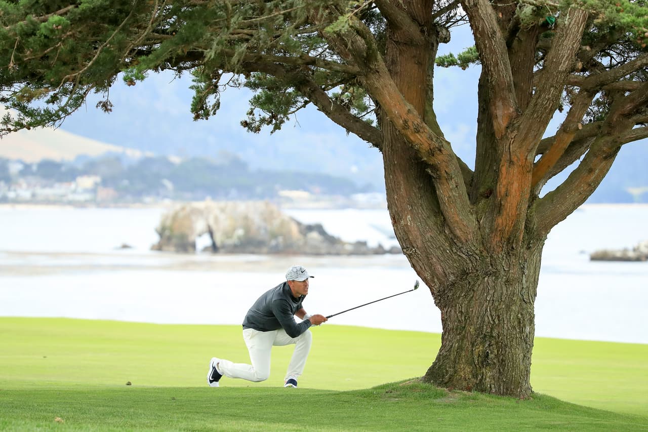 El campo de Pebble Beach en California ofrece postales espectaculares en el US Open de golf, el tercer torneo de 'Grand Slam' de la temporada de ese deporte.