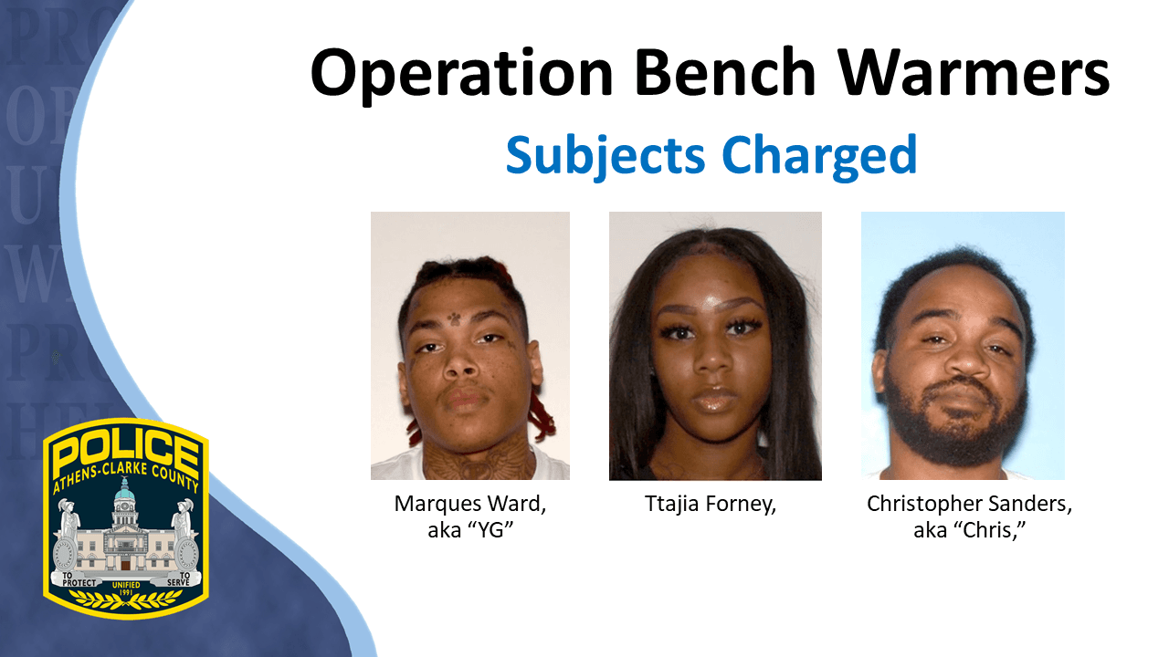 Maques Ward, Ttajia Forney y Christopher Sanders.