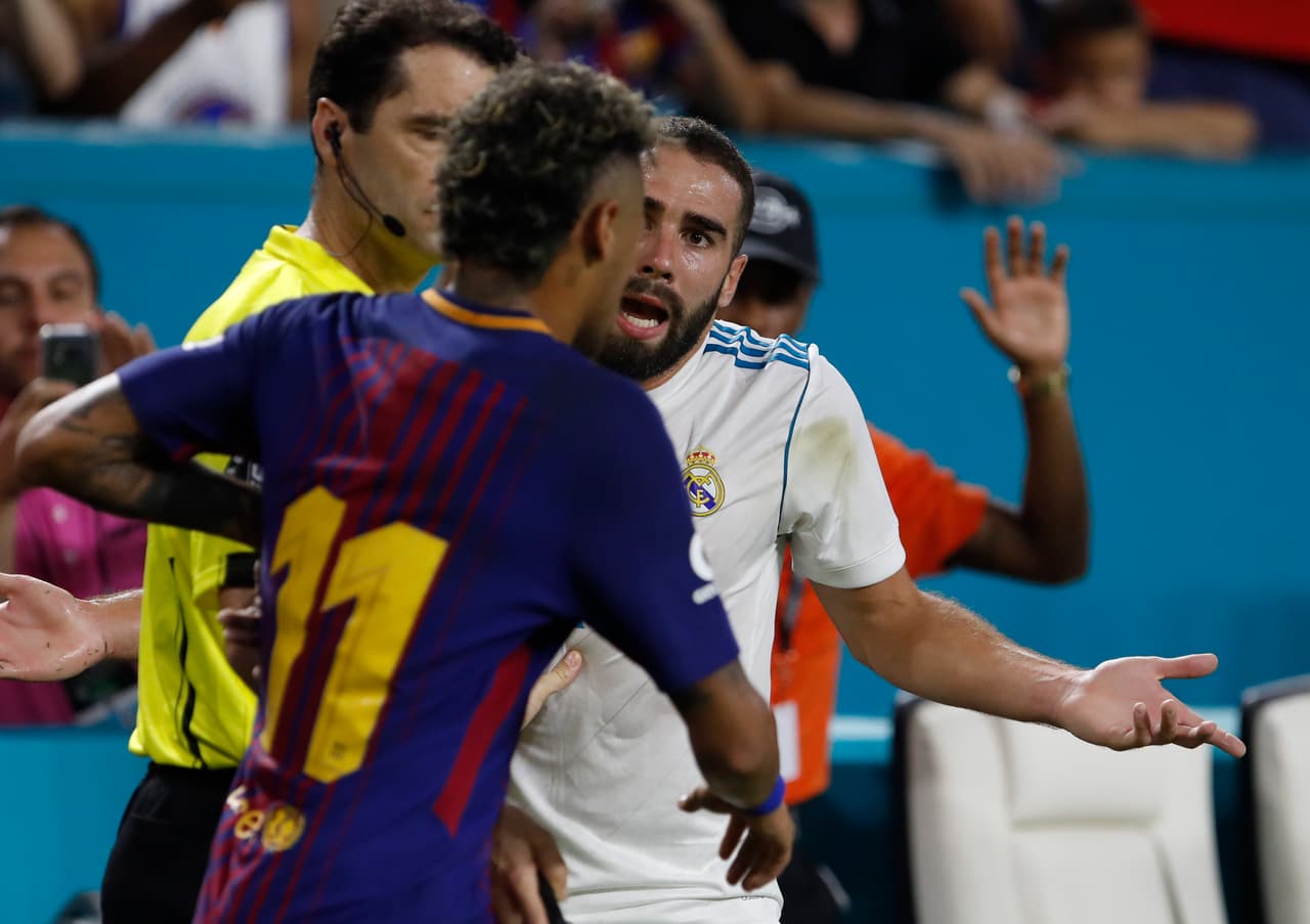 Incluso, durante el clásico con Real Madrid, todavía mostró su espíritu de competencia.