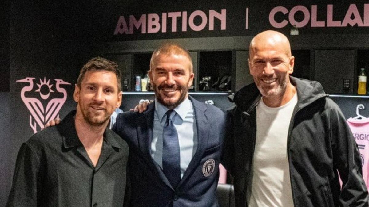 Lionel Messi posa en foto con Zinedine Zidane y David Beckham que causa furor
