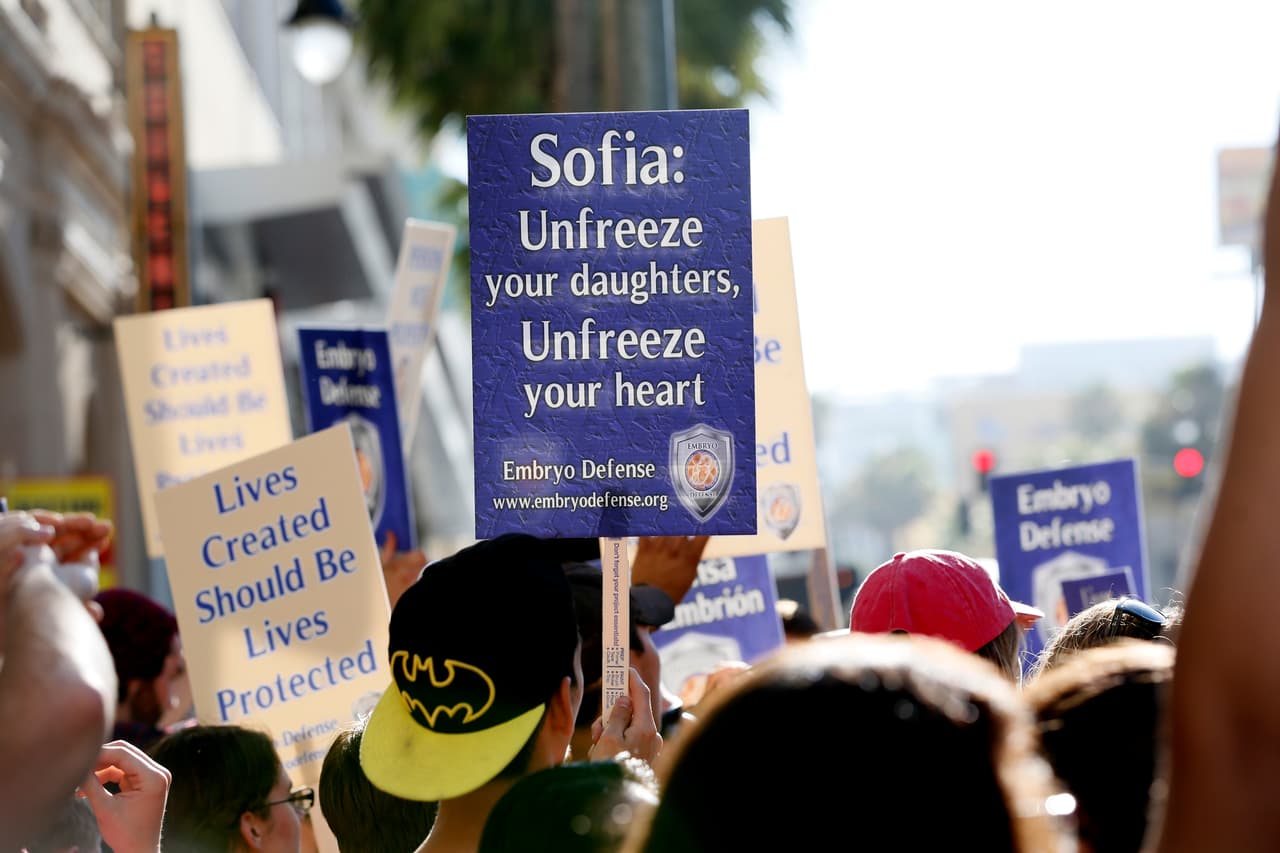 Quien fuera su anterior pareja y junto a quien decidió congelar dos embriones femeninos.