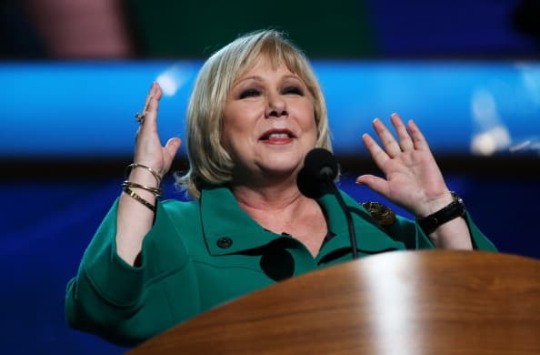 CHARLOTTE, NC - SEPTEMBER 05: Actress Cristina Saralegui speaks during day two of the Democratic National Convention at Time Warner Cable Arena on September 5, 2012 in Charlotte, North Carolina. The DNC that will run through September 7, will nominate U.S. President Barack Obama as the Democratic presidential candidate. (Photo by Chip Somodevilla/Getty Images)