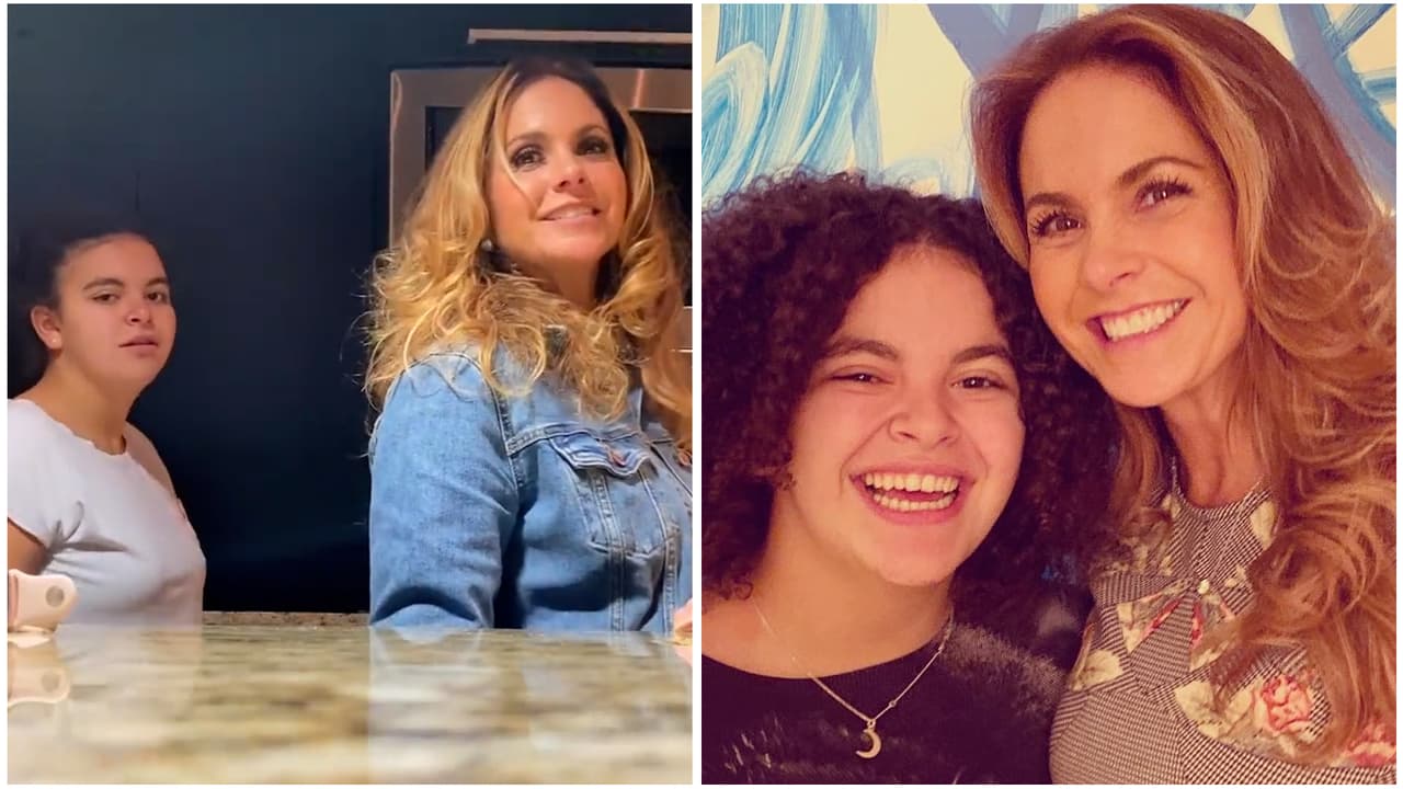 Lucerito Mijares reaparece de forma épica en Instagram haciendo la "escalera eléctrica" con su mamá