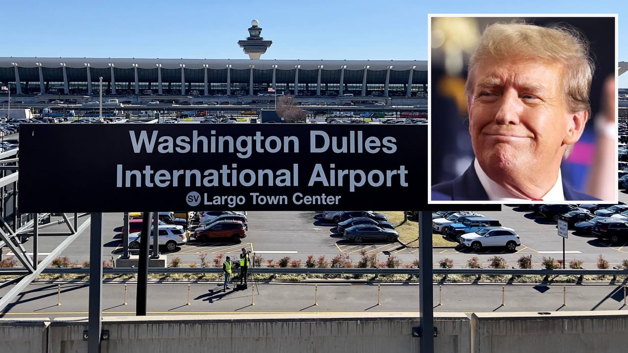 Republicanos proponen renombrar el aeropuerto Dulles como aeropuerto Donald J. Trump
