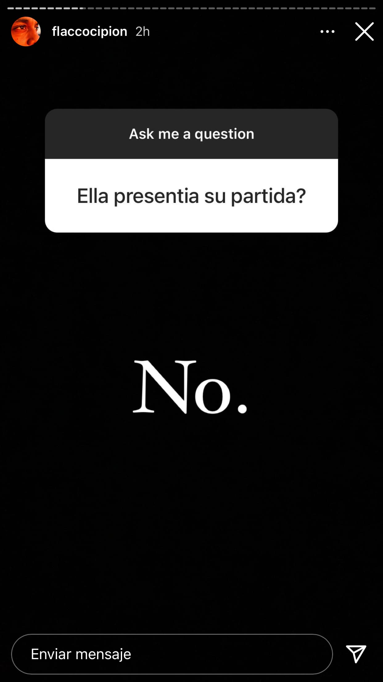 Bajo las circunstancias en que se encontraba, hubo quien se cuestionó si entonces ella 
<b>"presintió" su muerte</b>. Darwin Cipion fue contundente: "No". 
<br>