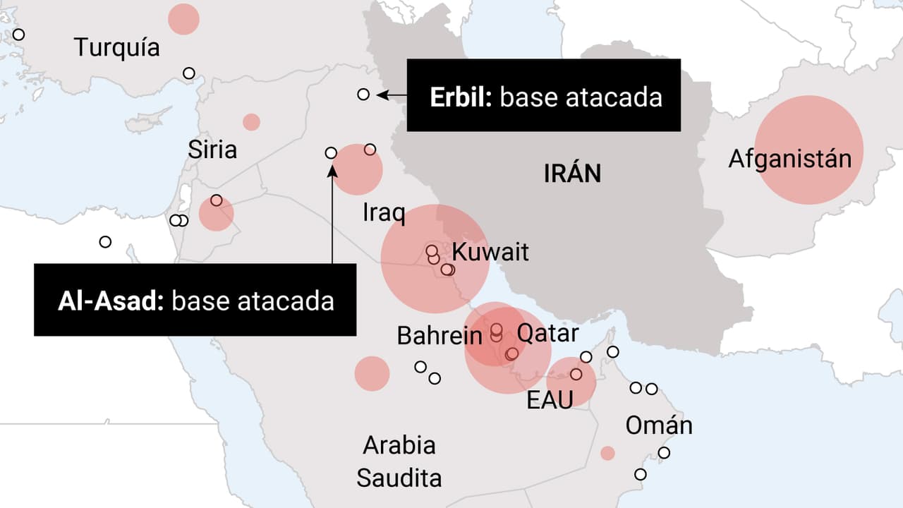 En gráficos: ¿Cómo es el poderío militar de Irán? ¿Dónde están las tropas de EEUU en el Medio Oriente?