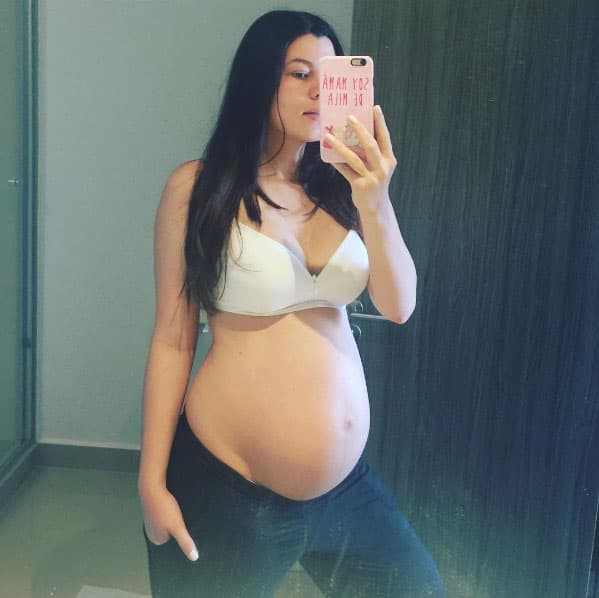 Natália quedó embarazada cuando sólo tenían un par de meses de haber iniciado su romance, por lo que en abril del 2016 ella le dio la noticia.