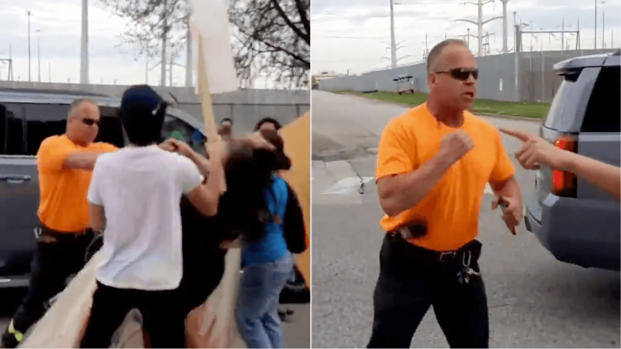 Un camionero golpea y patea a activistas cerca del sitio de Hilco mientras se reanuda la demolición en la Villita 