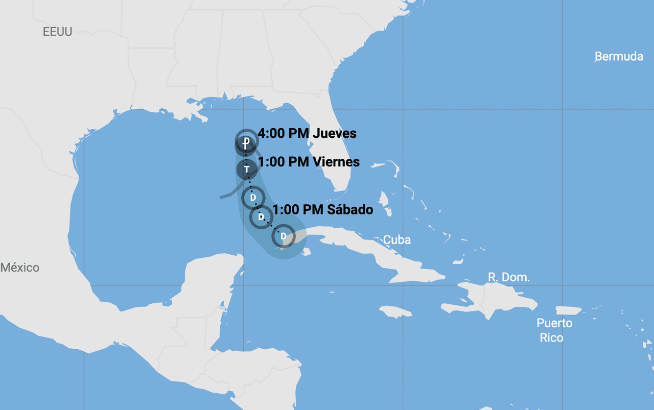 En vivo: temporada de huracanes se estrena con la tormenta tropical Arlene en el Golfo de México