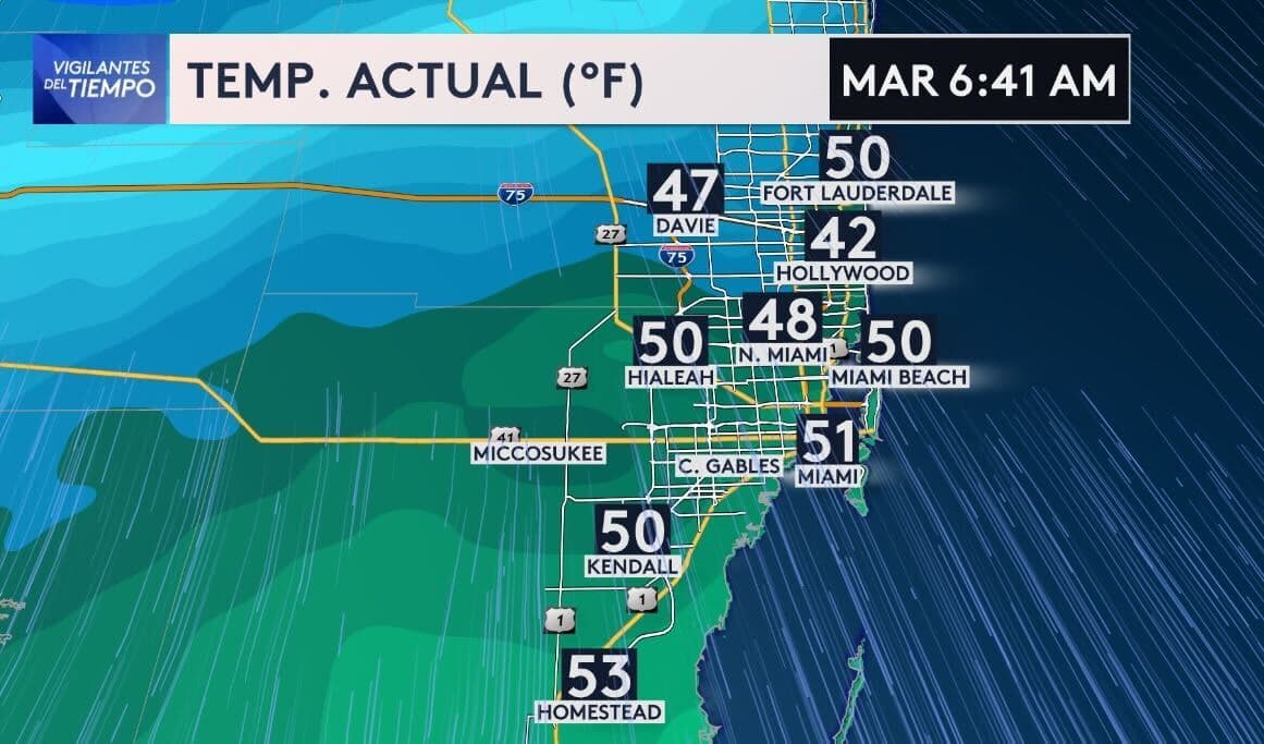 Temperaturas en Miami llegan a los 49 grados en esta madrugada