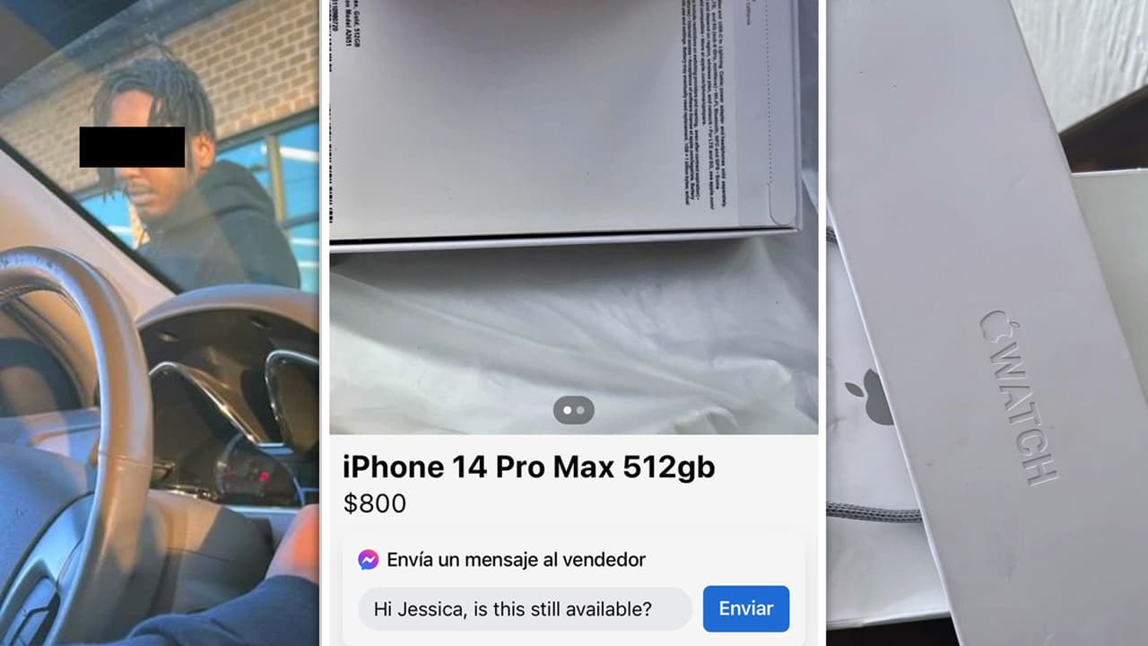 Pareja hispana compra dos iPhone y un iWatch en el "market" de Facebook y tarda en descubrir que le robaron $1,600