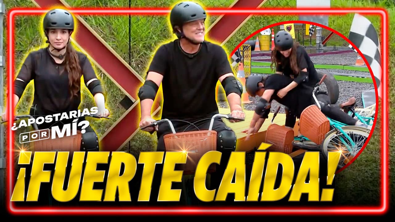 René y Rubí tienen un accidentado recorrido en las bicicletas