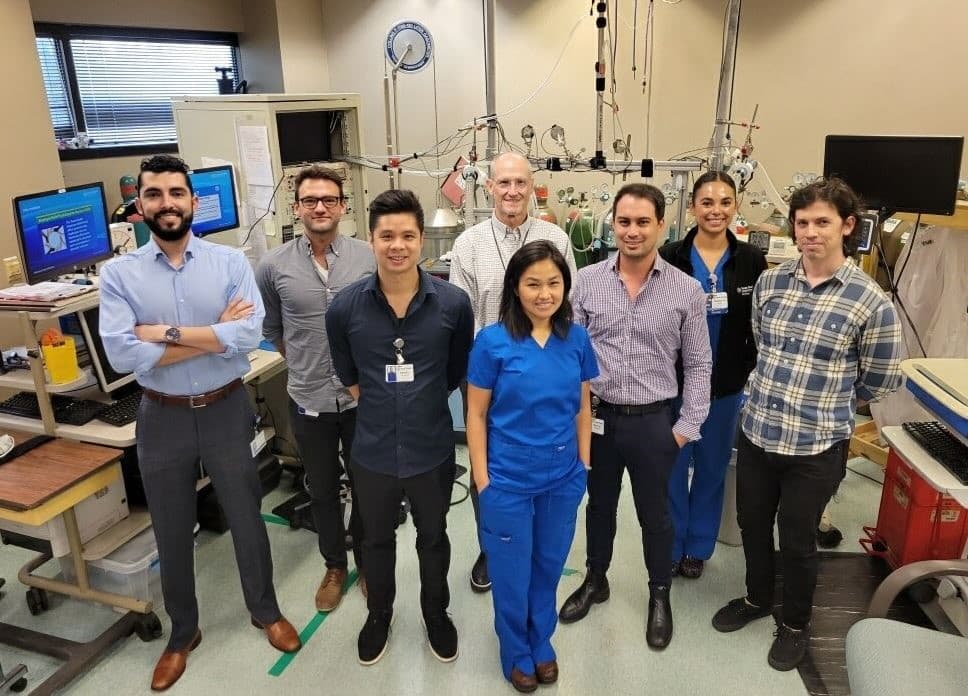 Equipo del estudio respiratorio del Hospital Health Presbiteriano de Dallas.