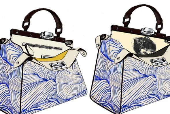 Su vena artística se manifestó en este Peekabo. (Imagen de Fendi).