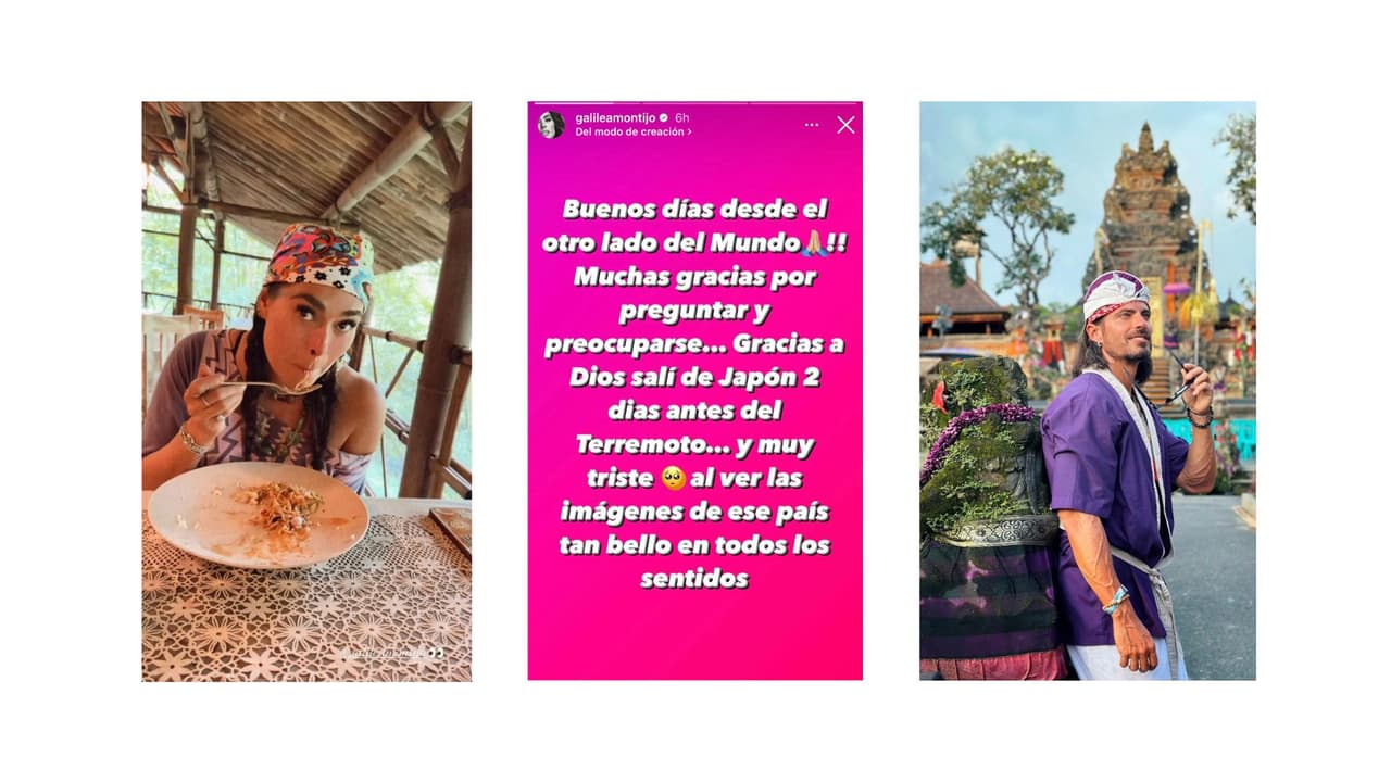 Galilea Montijo ya estaba en Bali cuando ocurrió el terremoto en Japón.
