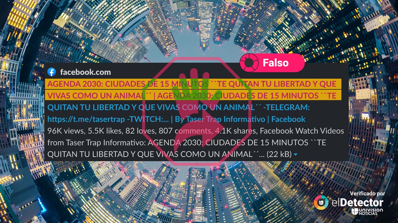 Las ciudades de 15 minutos NO son un plan para "encerrar” a las personas