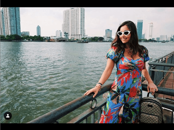 El primer día lo pasaron en Bangkok, la capital tailandesa. Así de espectacular lució la actriz mientras disfrutaba de la ciudad junto a Altair Jarabo. Macarena Achaga llegó después.