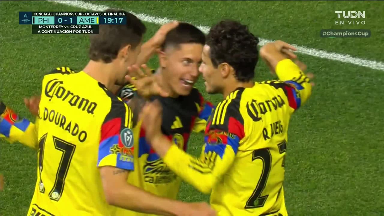 ¡Golazo del América! Raphael Veiga se estrena en la Concacaf Champions Cup