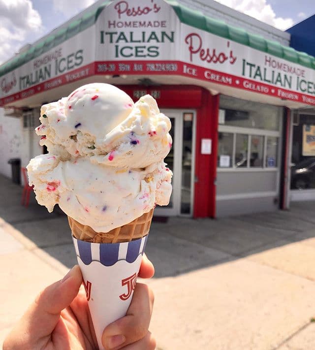 <b><a href="https://pessosices.com/" target="_blank">Pesso’s Italian Ices and Ice Cream (Bayside, NY) </a></b>