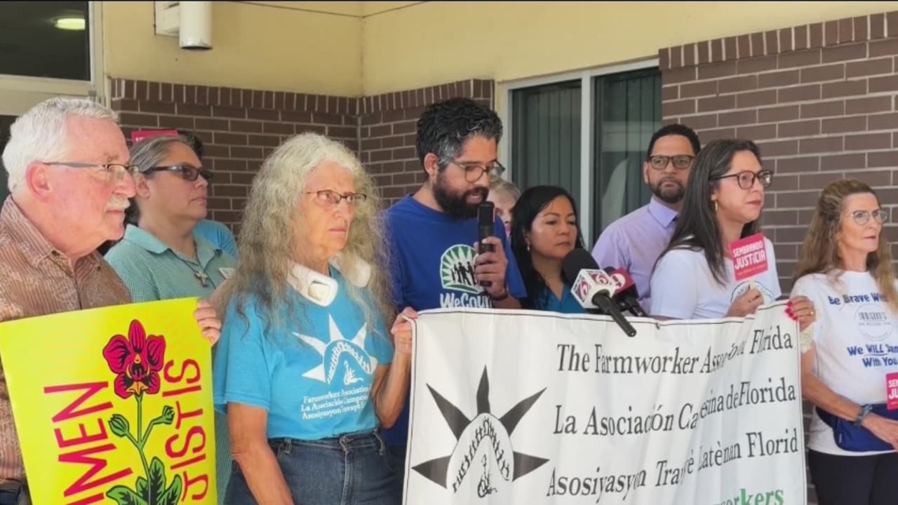 Trabajadores y activistas exigen mejores condiciones agrícolas con movilización en Apopka