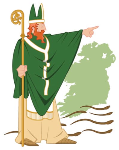 Otro cuento famoso de San Patricio es que pudo erradicar una plaga de serpientes en Irlanda, logrando que todas se fueran de la isla, aunque esta historia es más que un mito que un hecho histórico.