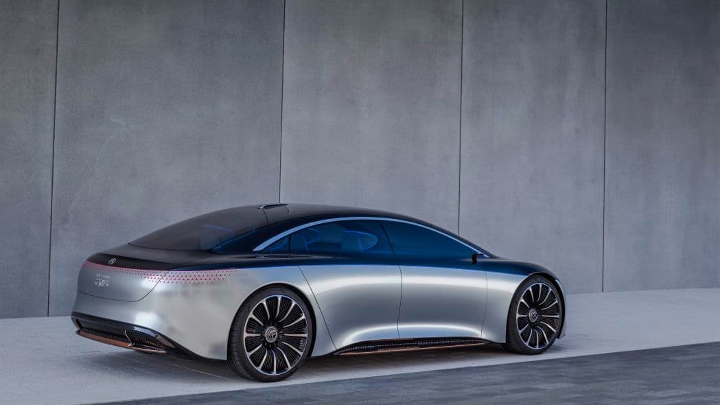 Mercedes-Benz Vision EQS presentado en el Auto Show de Frankfurt 2019.