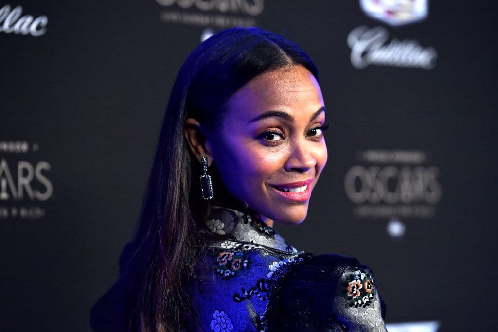Zoe Saldana attends Cadillac Celebrates The 92nd Annual Academy Awards at Chateau Marmont on February 06, 2020 in Los Angeles, California. (Photo by Frazer Harrison/Getty Images)
