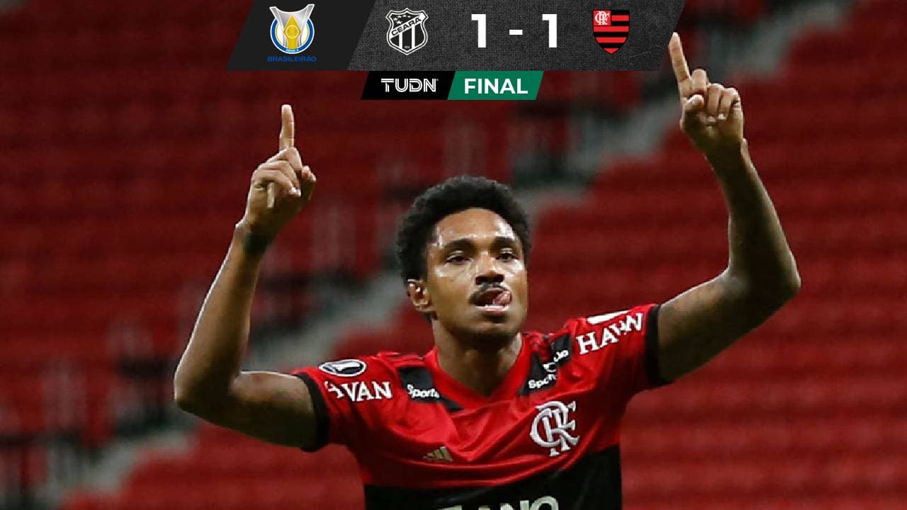 Flamengo sufrió pero rescató un punto en su visita al Ceará