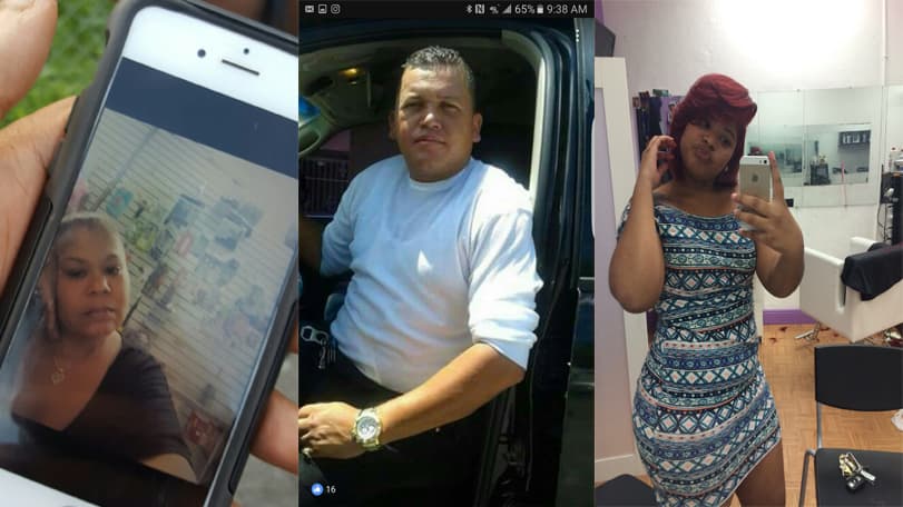 Yunia Gómez, Jario Ramón Mejía y Erika Jiménez.