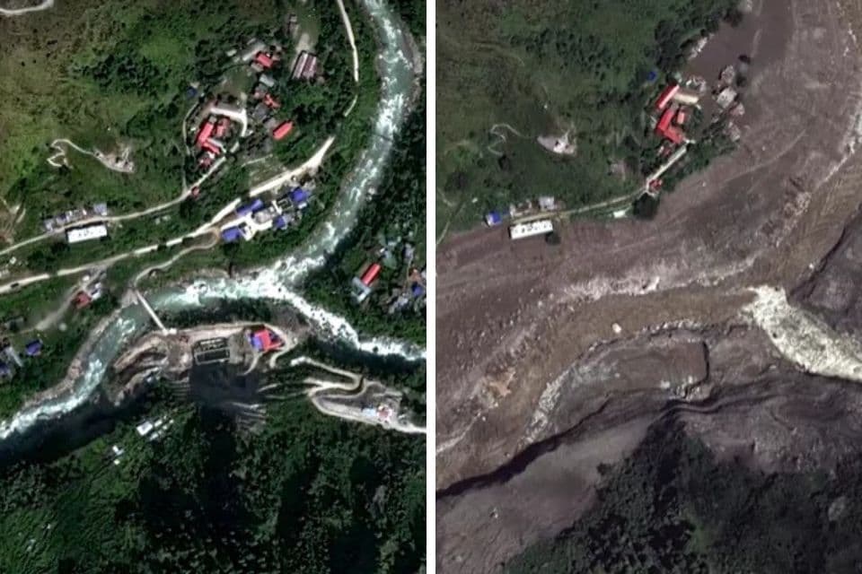 Los científicos encuentran pistas en imágenes satelitales sobre la causa de las catastróficas inundaciones en Nepal y el Tíbet