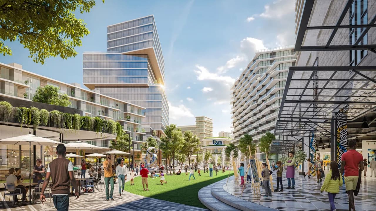 El nuevo estadio de los Tampa Bay Rays en St. Petersburg garantizará la permanencia del equipo por 30 años y revitalizará el Distrito Histórico de Gas Plant.