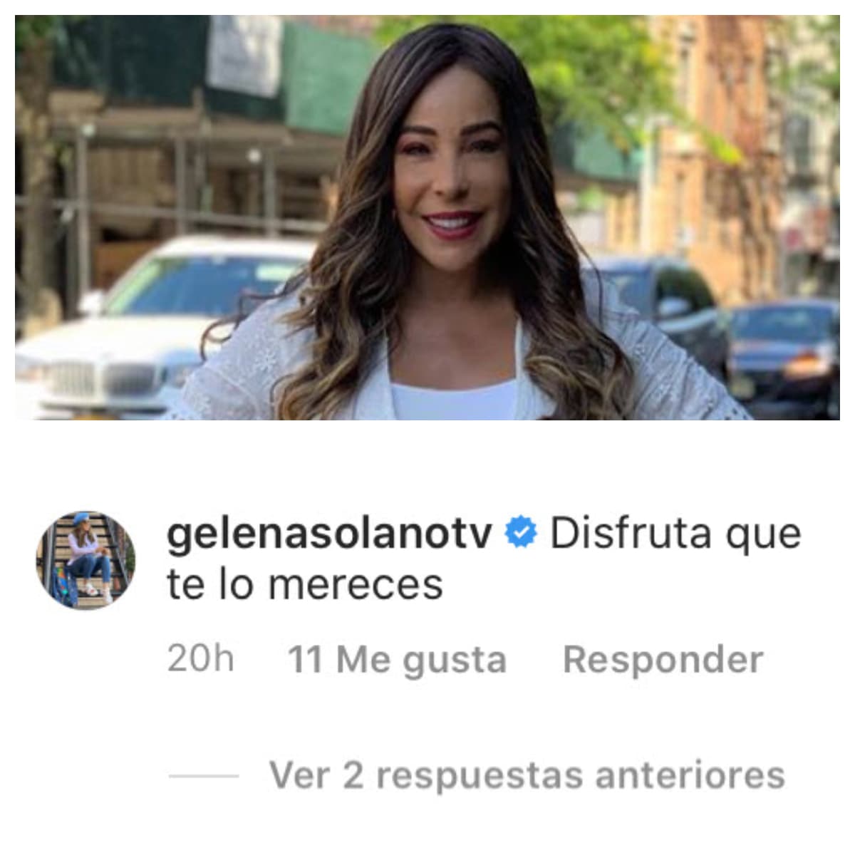 Su compañera de show,
<b> <a href="https://www.univision.com/shows/el-gordo-y-la-flaca/gelena-solano-vive-un-matrimonio-de-ensueno-con-penthouse-y-remodelaciones-por-todo-lado-video" target="_blank">Gelena Solano</a></b>, le mandó saludos hasta aquellas tierras y les deseó un buen descanso. 
<br>