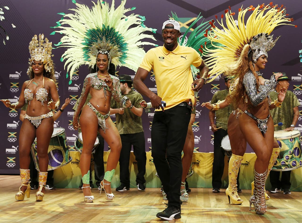 Para los juegos Olímpicos de Río el mundo espera con ansia la actuación de Bolt. Esta vez no fue el abanderado de Jamaica, pero se pudo ver antes del comienzo del atletismo totalmente integrado a la cultura de Brasil.