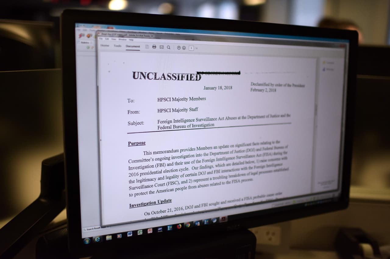 El memo de Devin Nunes arroja dudas sobre la transparencia con la que trabaja el FBI.