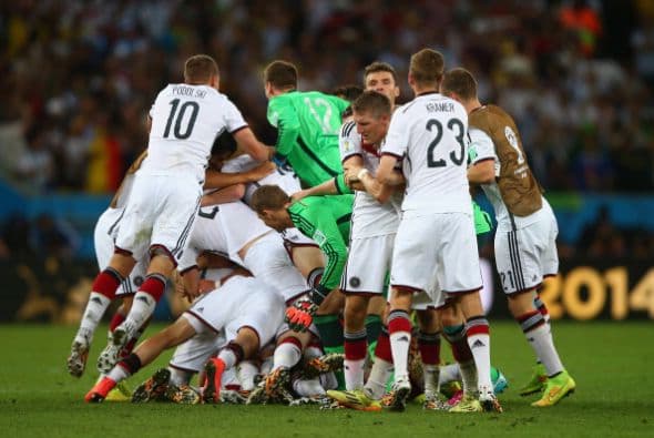 La primera celebración alemana ante el triunfo fue así de unida.