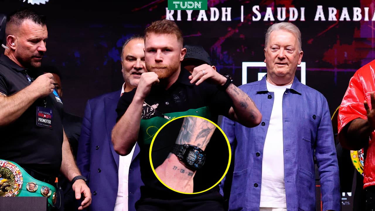 El lujoso reloj del Canelo Álvarez que lució en Arabia Saudita