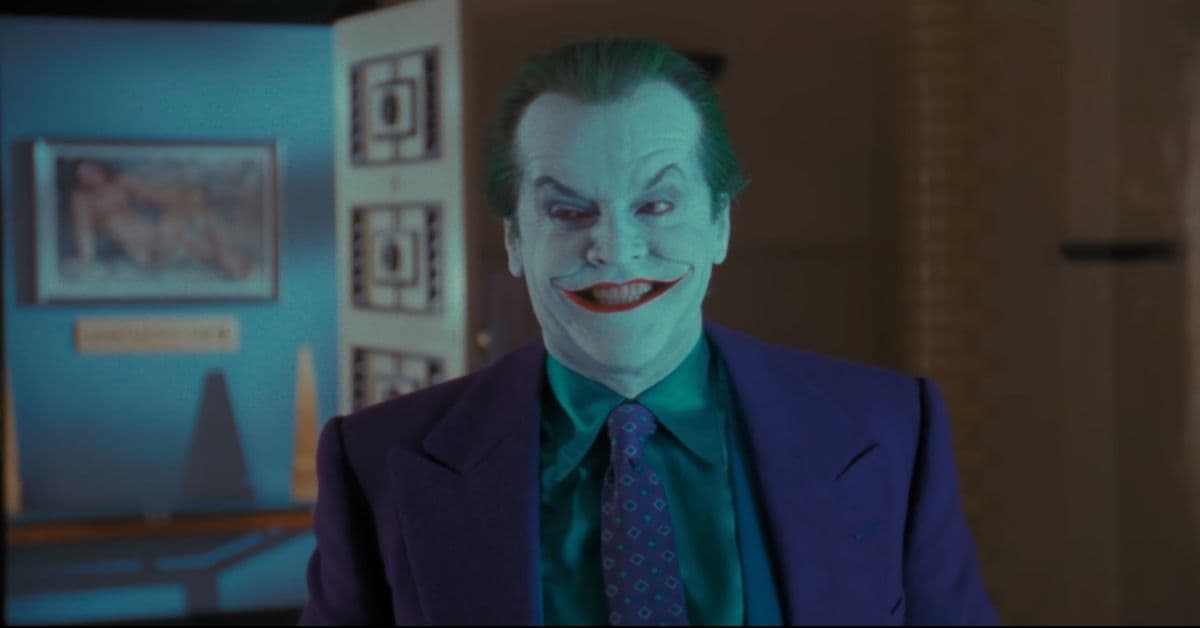 Jack Nicholson como Joker en 1989.