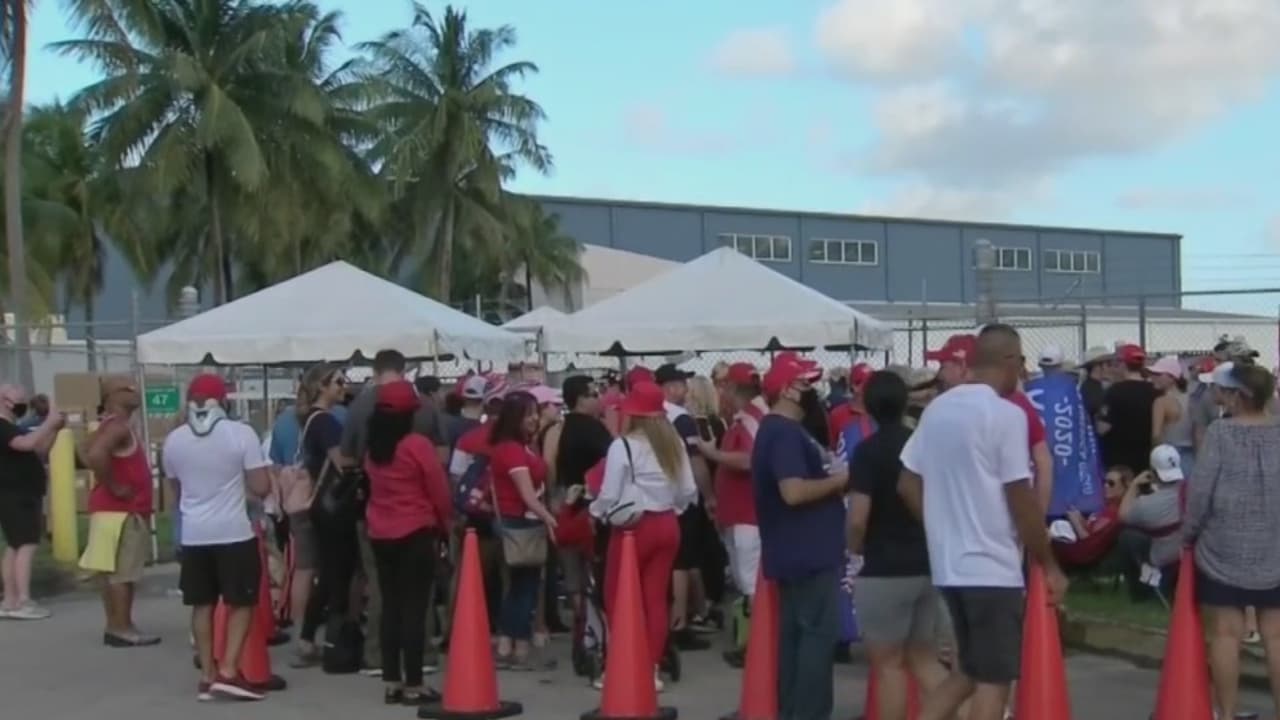 Anuncian que el evento de campaña de Trump en Mami-Dade termina antes del toque de queda 