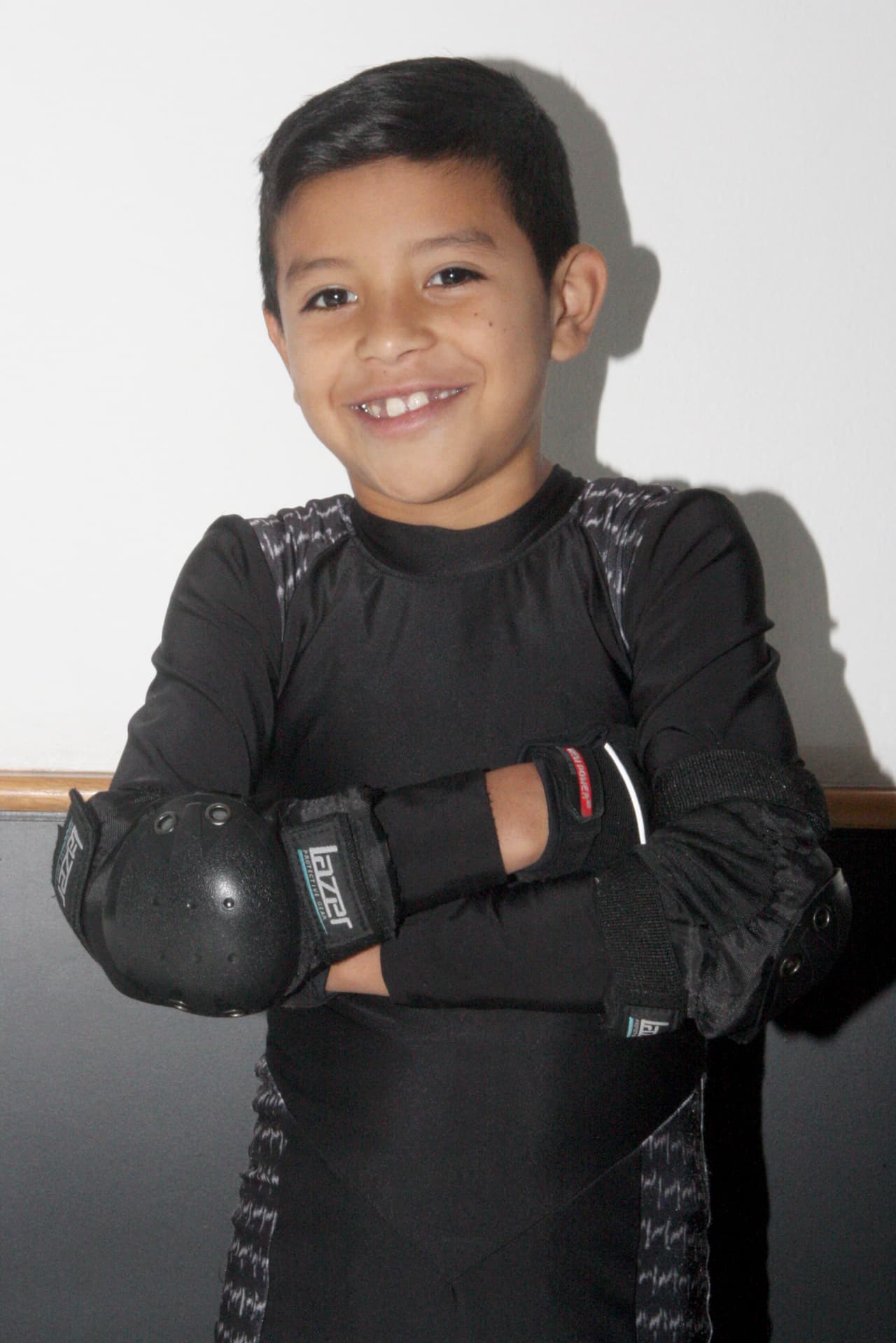 Sergio Antonio Andrade (de 9 años) practica futbol soccer y es proveniente de Veracruz, México.