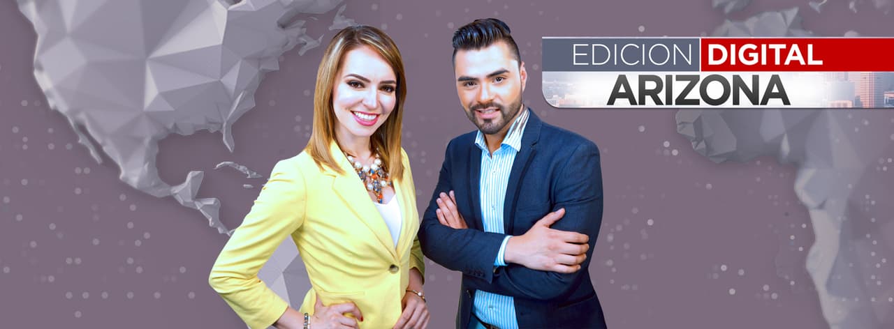 Heidi Renpenning y Jorge Valenzuela presentadores de Edición Digital Arizona