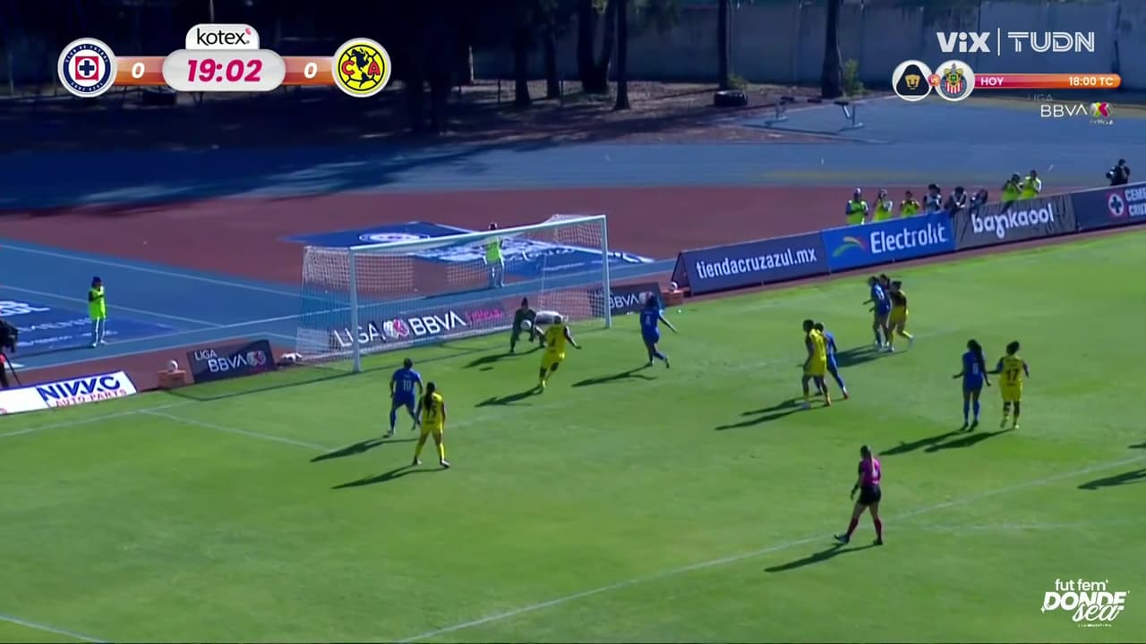 ¡Terrible error del América! Se pierden el primer gol frente a Cruz Azul