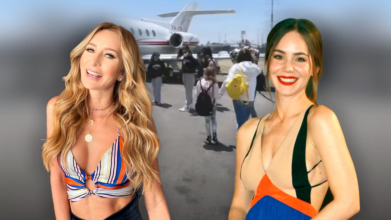 Geraldine Bazán y Camila Sodi se van de vacaciones con 7 niños y brindan por las mamás como ellas